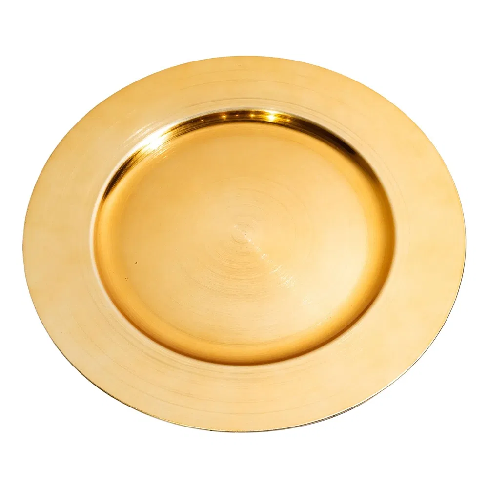 Elegant Design Disposable Plastic PP Material Wedding Decor Charger Plate