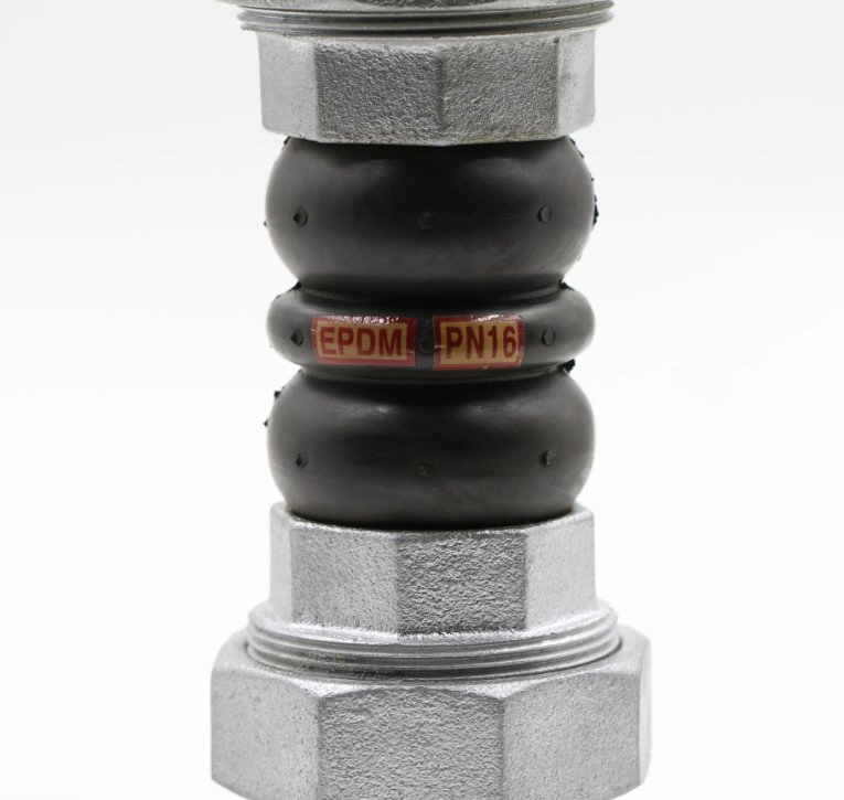 Rubber Pipe Expansion Joints Thread End EPDM Pn16 Thread Union Dismantling Joint DIN ANSI BS GOST Rubber Fexible Joint