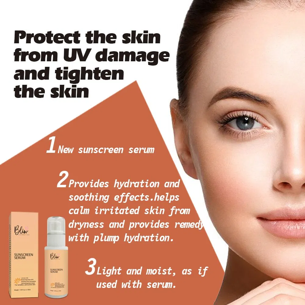 Beauty Cosmetics Skin Care Natural Sunblock Liquid Sunscreen Serum Sunscreen Serum