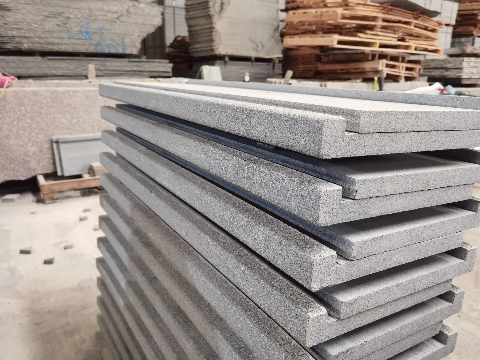 Dark Grey Natural Stone Swimming Pool Coping Stones Granite Tiles Swimming Pool Cover