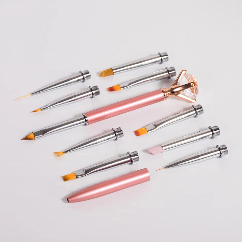 Guyo New Synthetic Hair Metal Handle Nail Art Brush