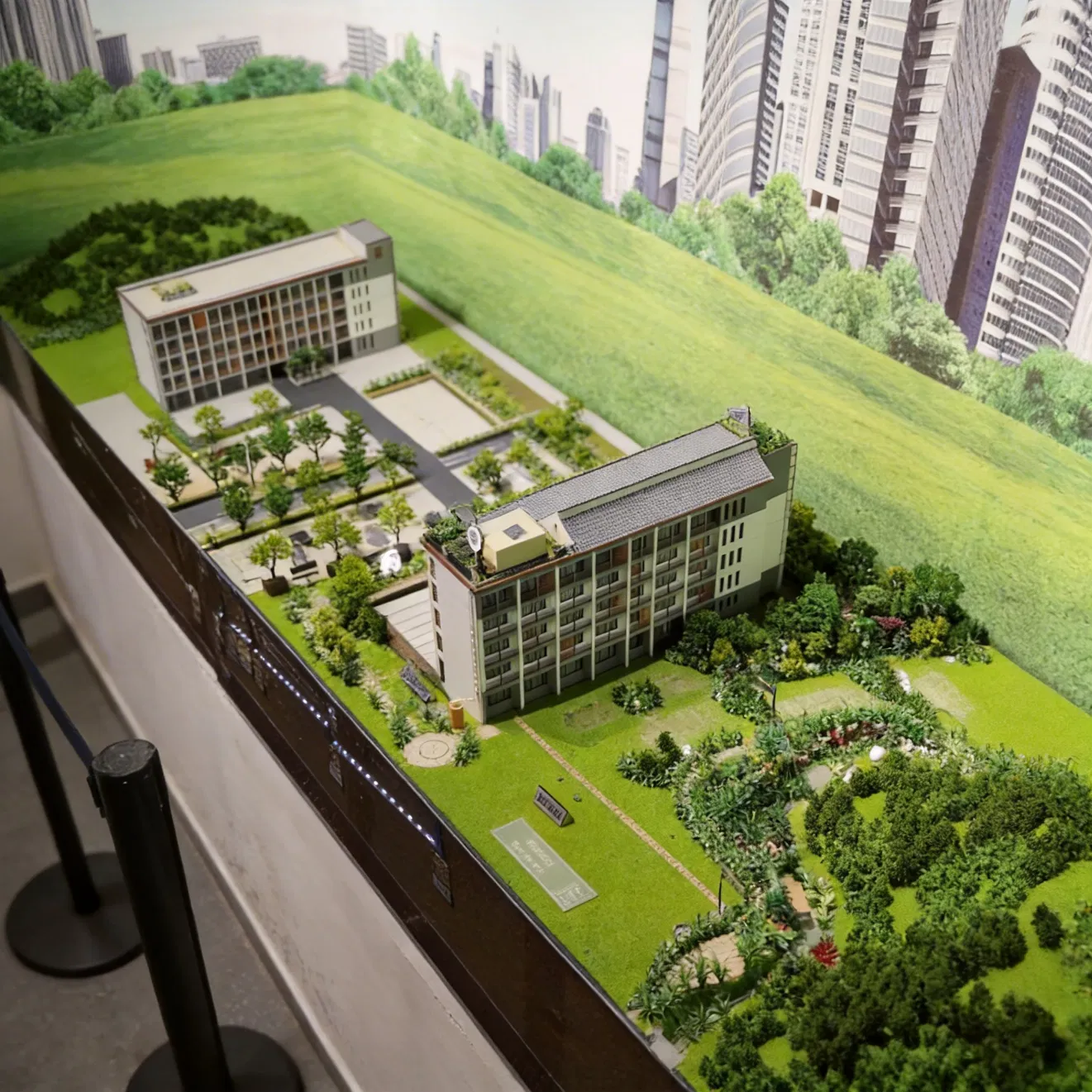 a Professional Customized Urban Processing System Planning Sand Table Model for Display