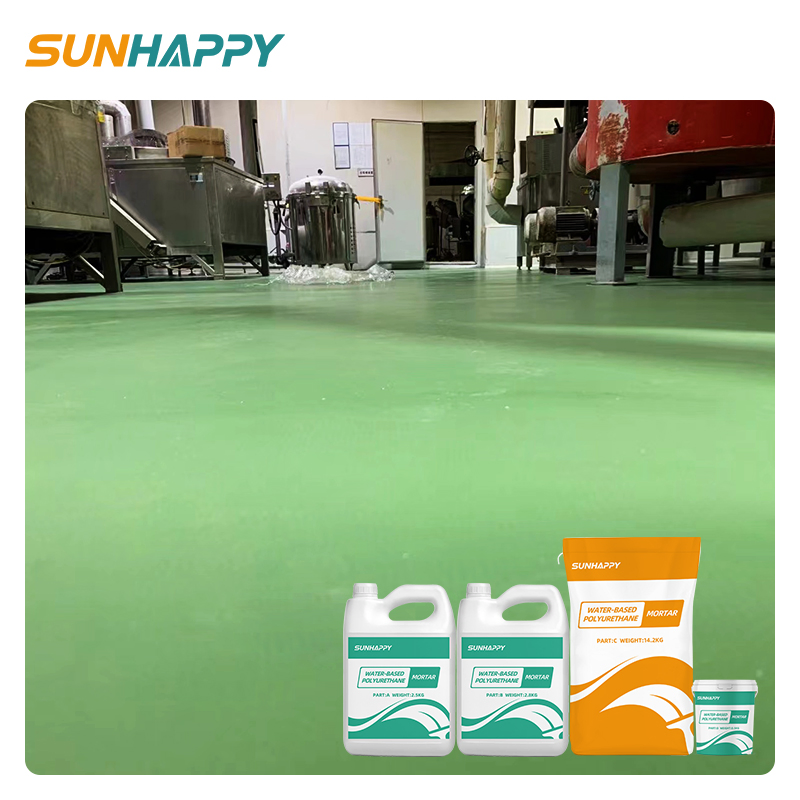 Super Wear-Resistant Polyurethane Waterproof Coating PU Mortar Floor Water-Based Liquid Polyurethane Mortar