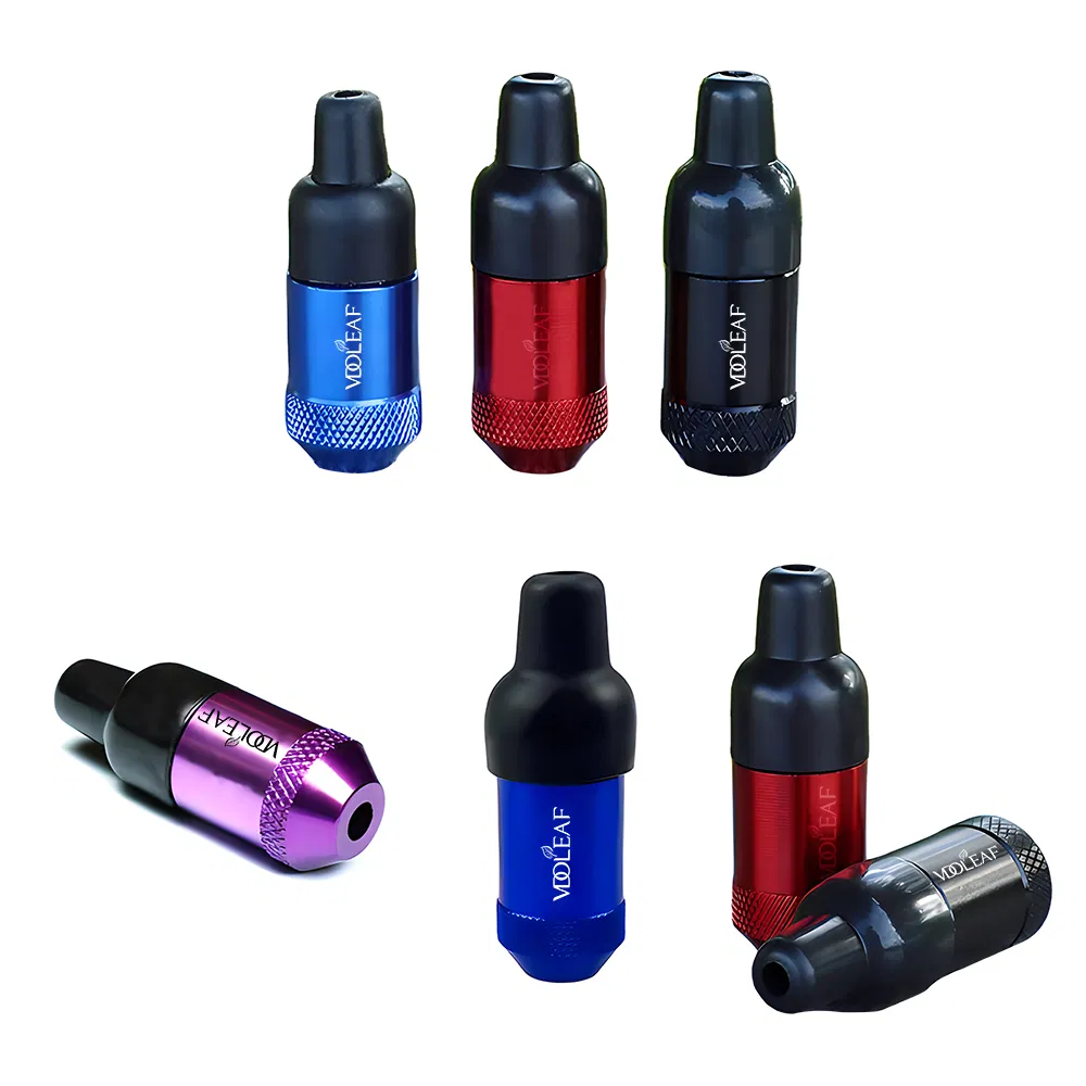 Carved Nipple Metal Smoking Pipe Tobacco Snuff Tube Hand Pipes Durable Rubber Mouth