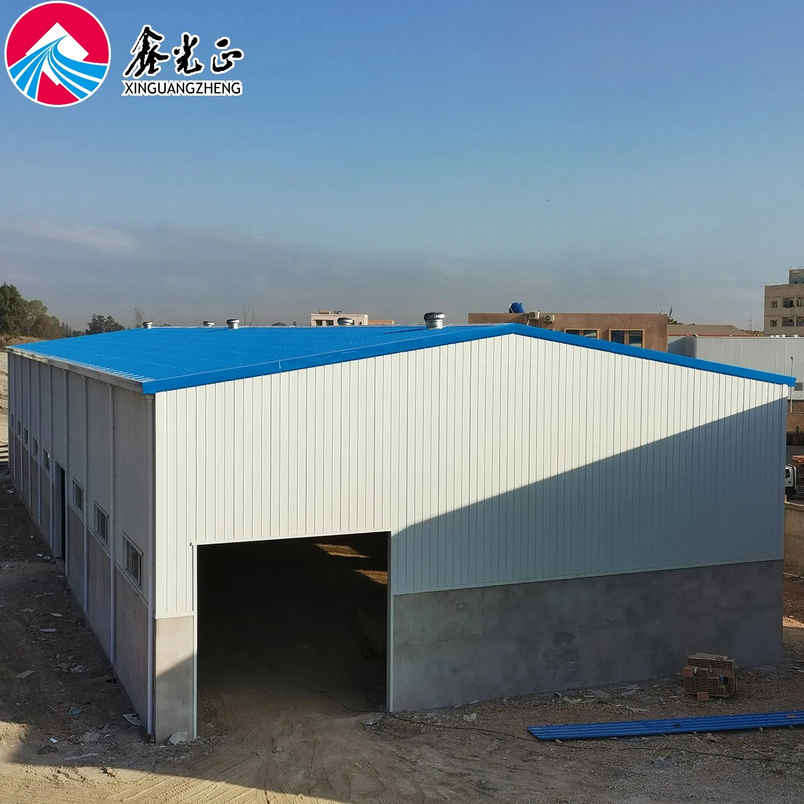 Algeria Prefabricated Steel Structure Workshop Prefab Metal Construction Building Price for Sale