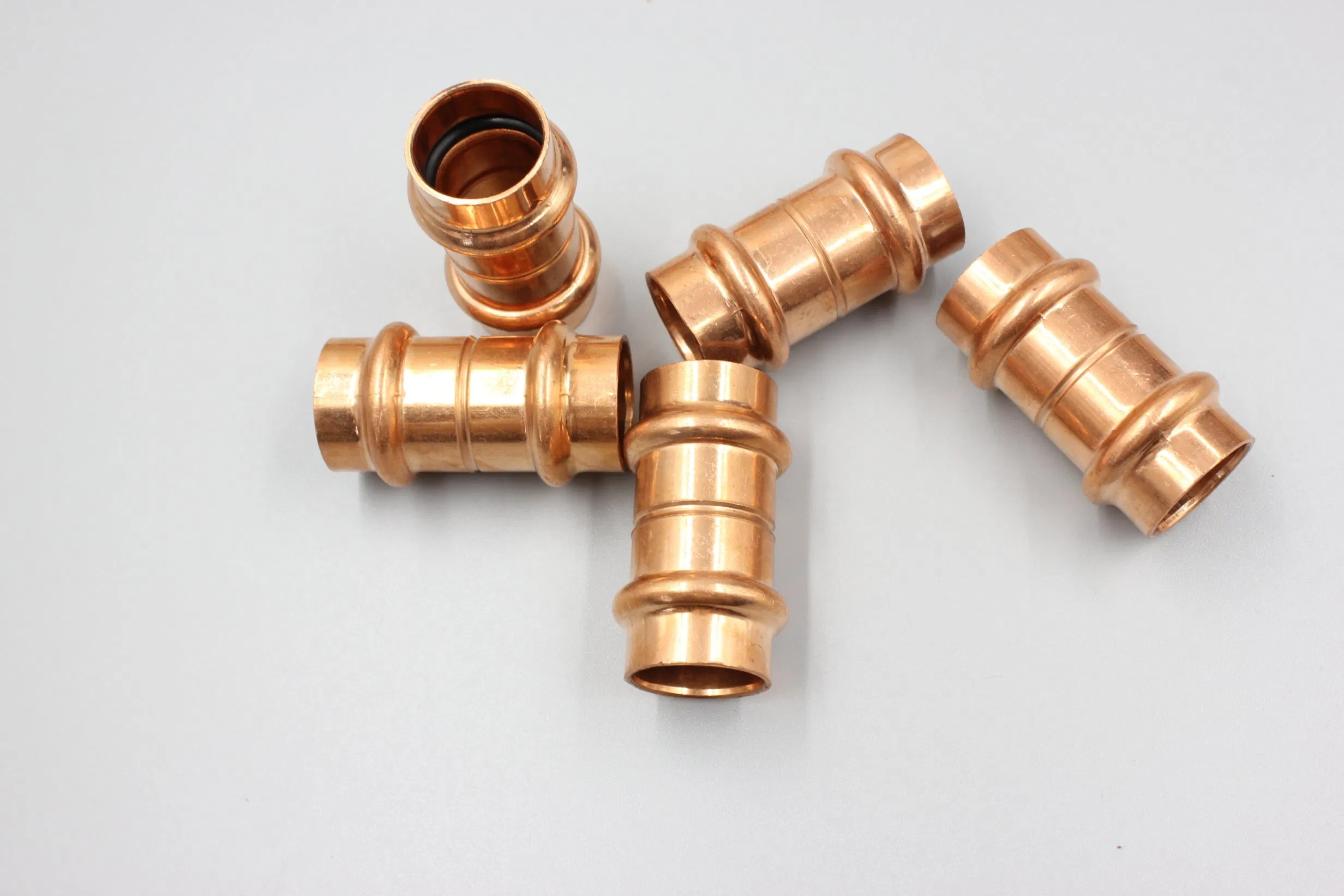 Copper Pressfit Fittings Press-Fit V-Profile Coupler Straight Adapter