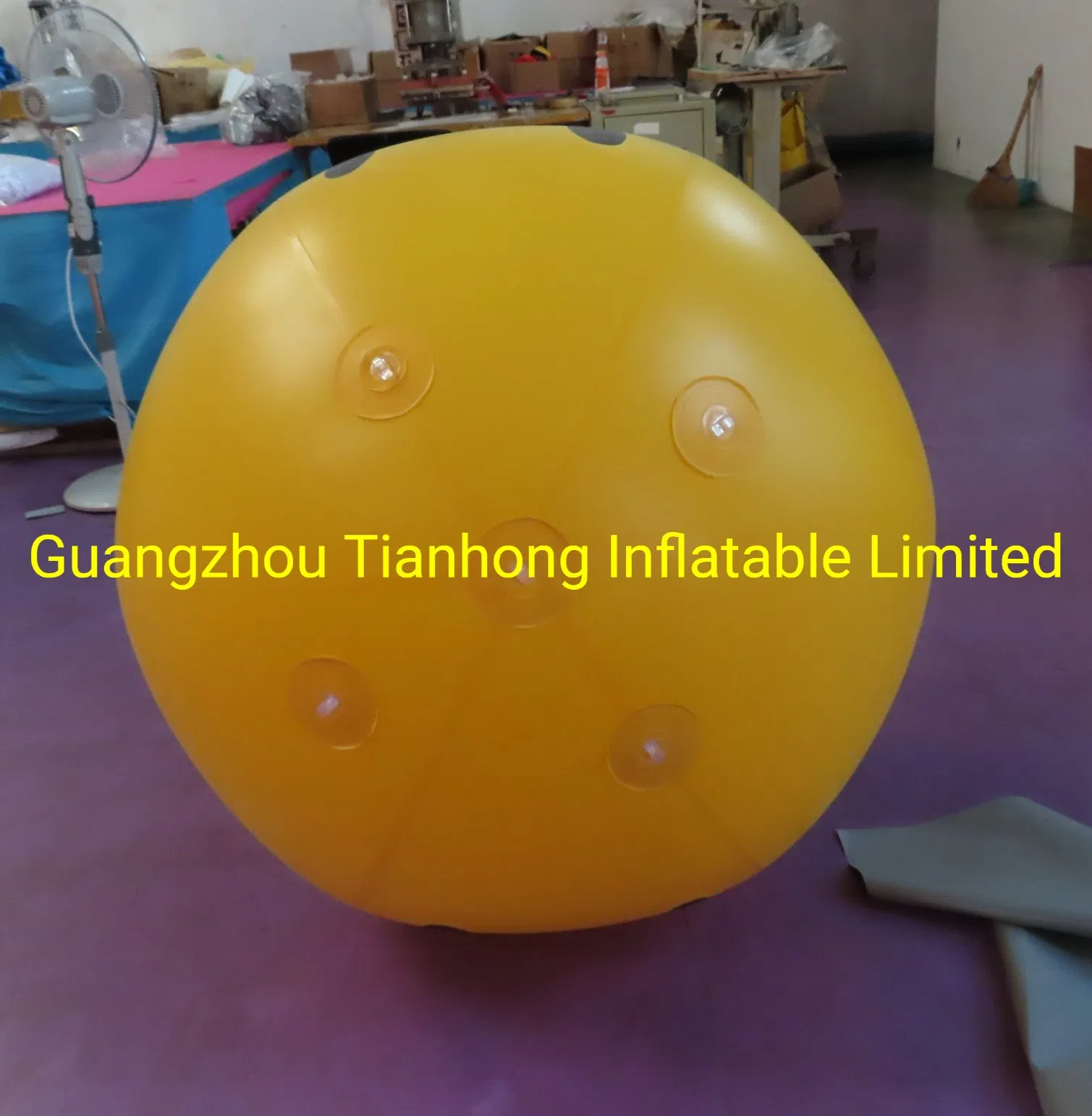 2m Smile Face Inflatable PVC Helium Flying up Balloon