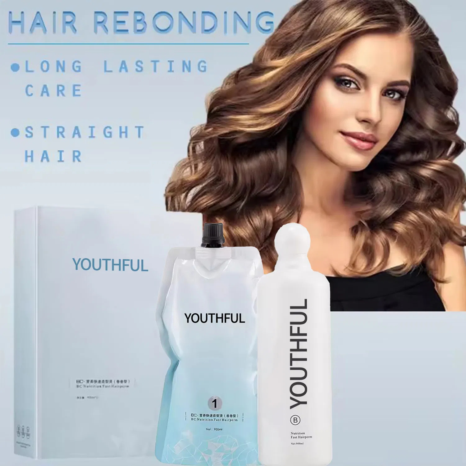Low Damage Curling Hair Perming Lotion for Professional Salon Use