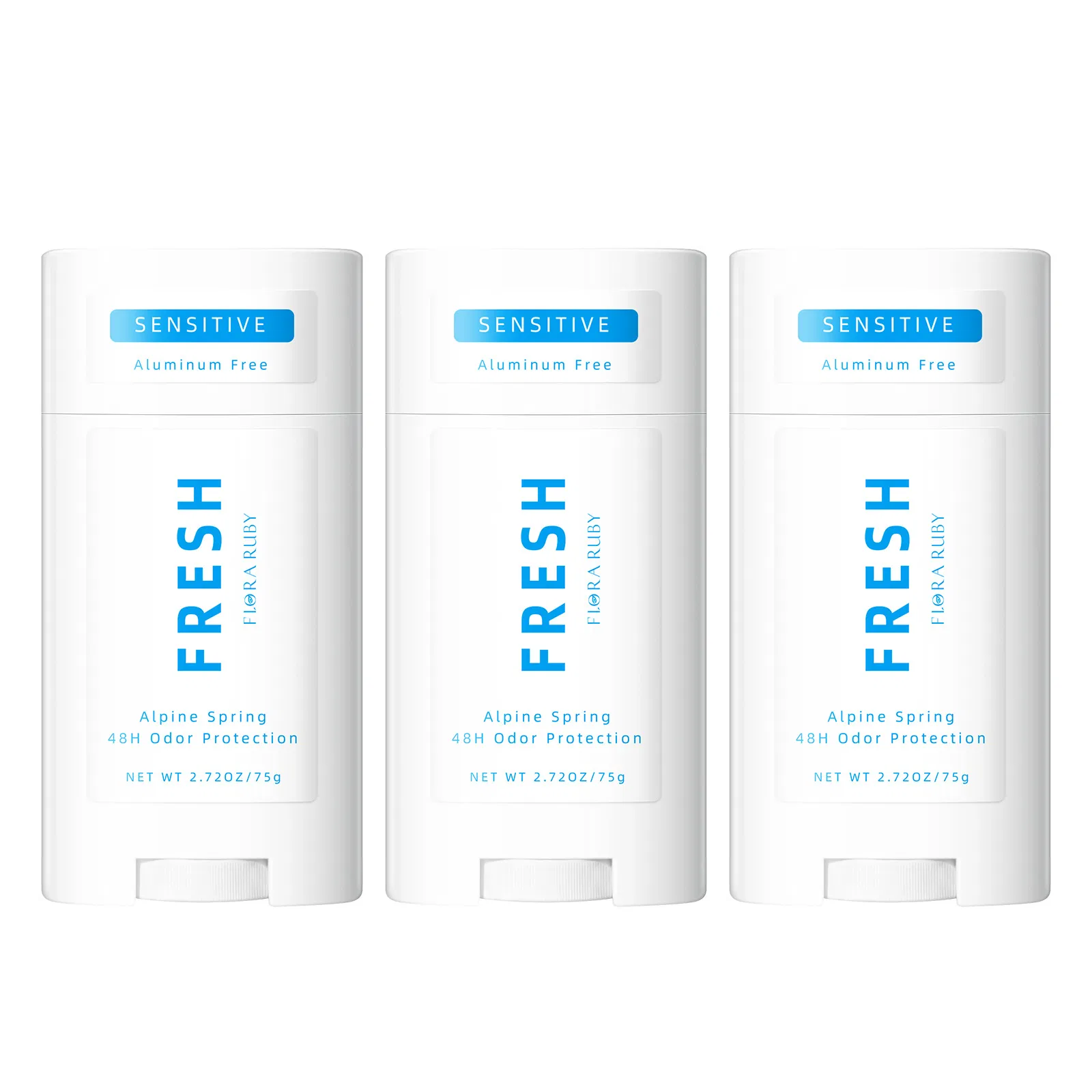 Aluminum-Free Refreshing Deodorant with Non-Irritating Soothing Pearl Beads