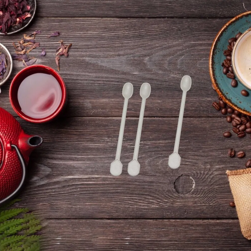 High Quality Mini Biodegradable Eco-Friendly 130 mm Corn Disposable Coffee Stirring Spoon