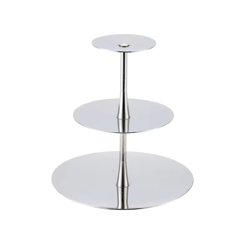 Xiangsheng 1-3 Tier 304 Stainless Steel Buffer Riser Cake Stand