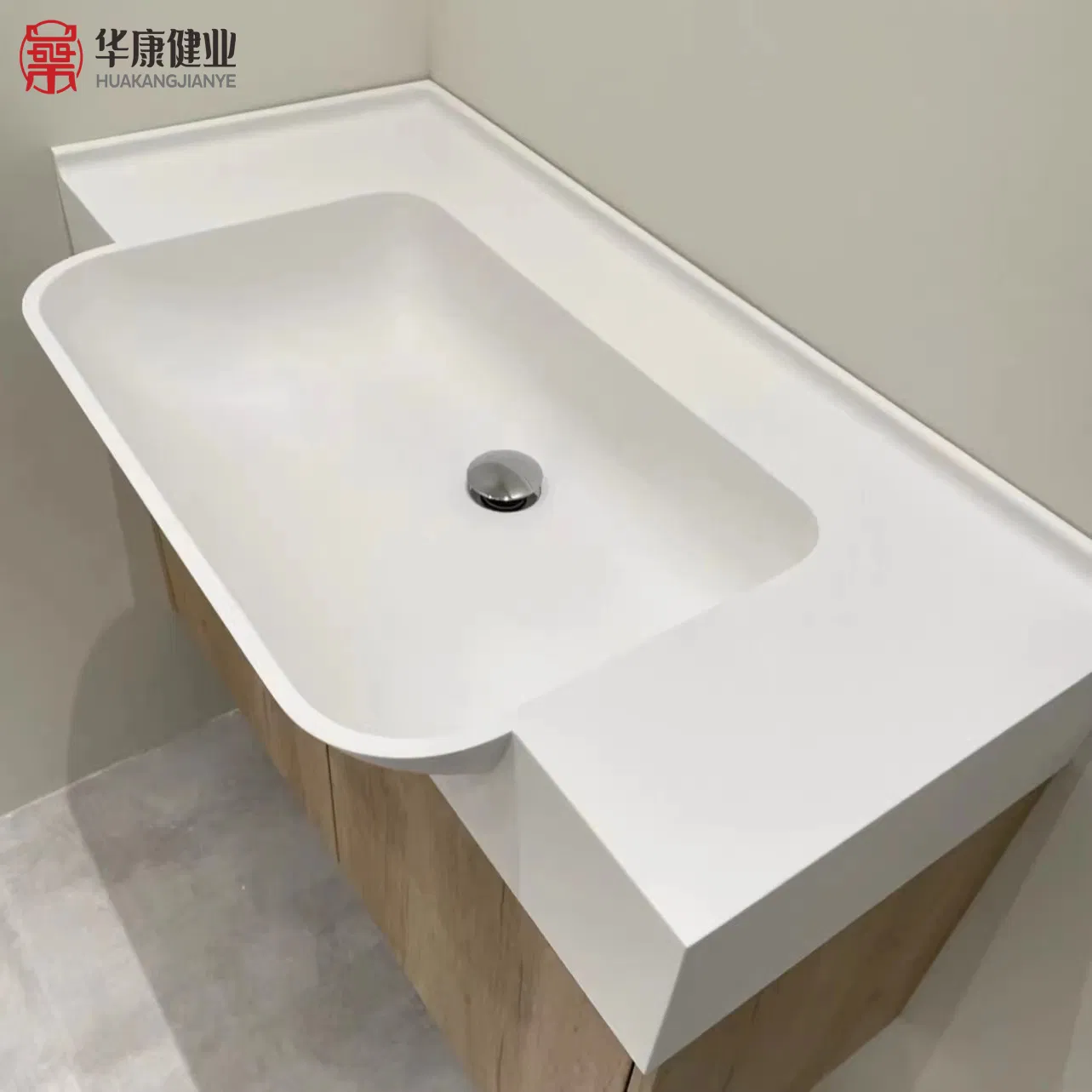 Hospital Acrylic Solid Surface Sink Surgial Hand Washing Basin Scrub Sink Artifical Stone Sink