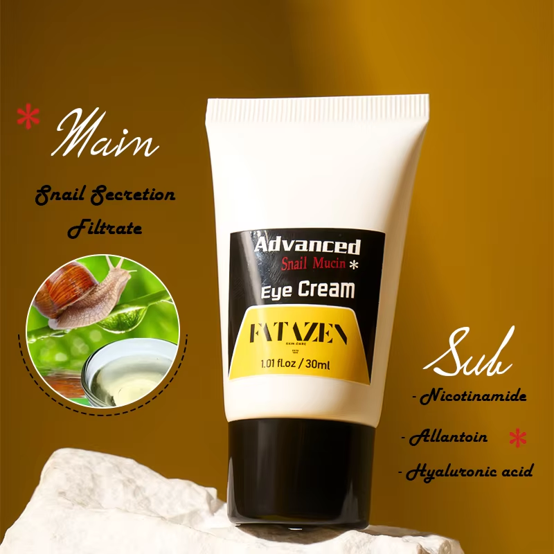 OEM Moisturizing Eye Bag Dark Circles Removal Snail Mucin Eye Lifting Cream Anti Aging Wrinkles Tightening Firming Eye Cream