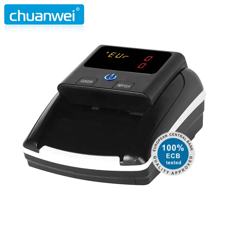 Al-130 Newest Sale Ecb Tested Euro EUR Currency Counterfeit Detector Banknote Bill Detector