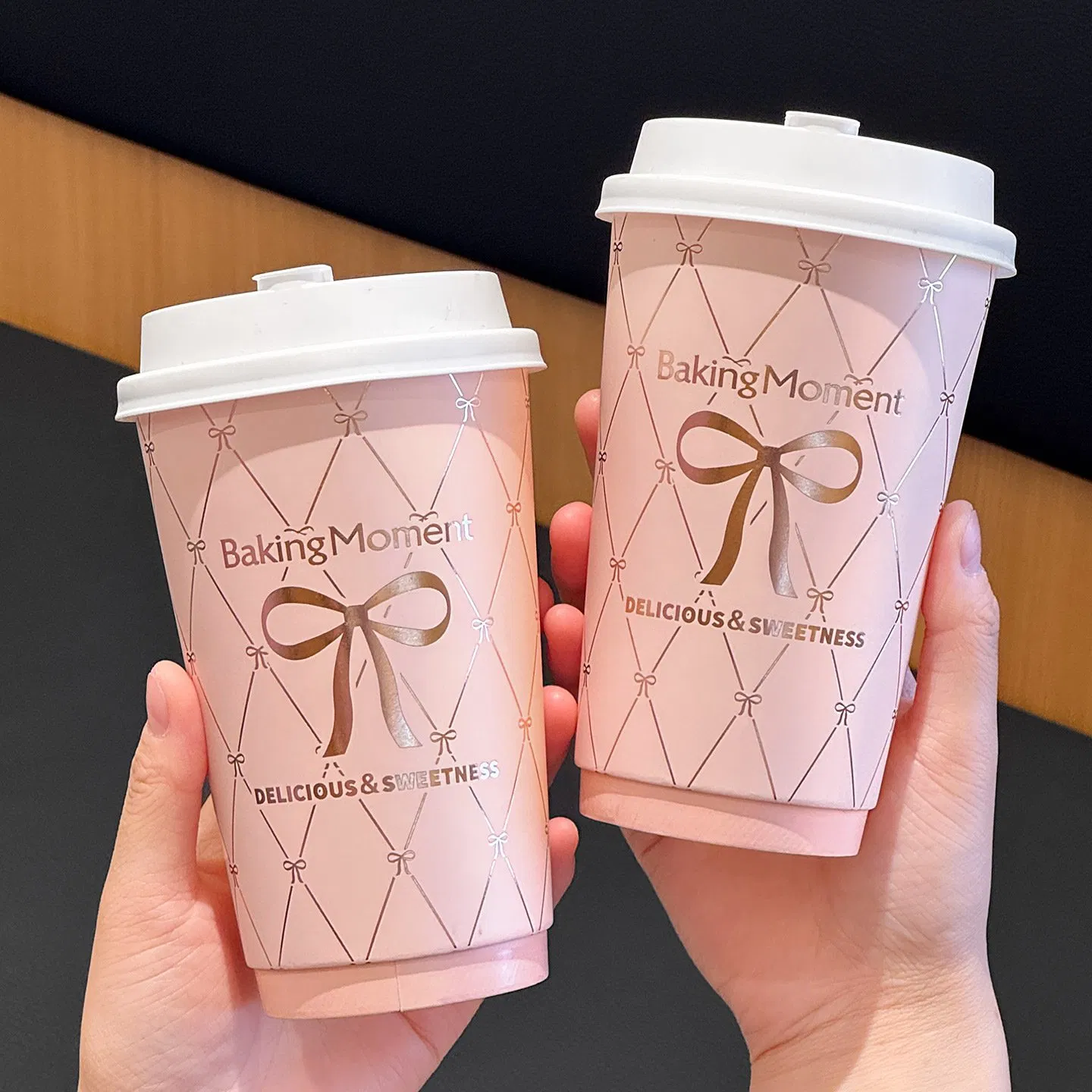 Premium 16oz Double Wall Disposable Paper Coffee Cups