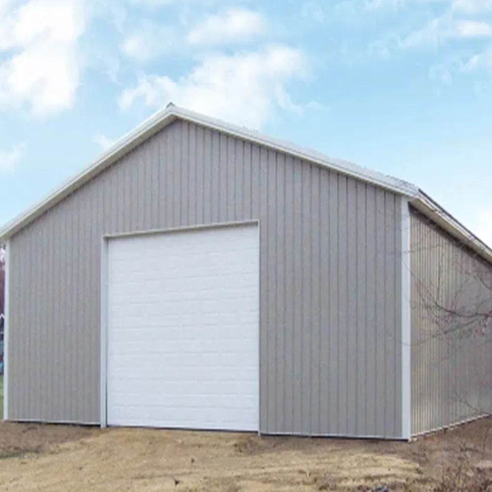 Custom Design Big Prefab Steel Structure Floding Car Garage