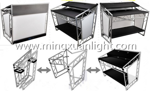 Outdoor Stage Performance Portable Aluminum Folding Truss DJ Booth