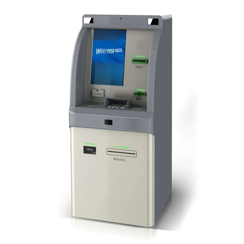 Deposit Withdraw Cash Bank Screen Kiosk Wireless ATM by China Manufacturer