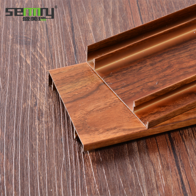 Drop Shipping Free Sample Brushed Aluminum Alloy Baseboard Wall Skirting Board Items