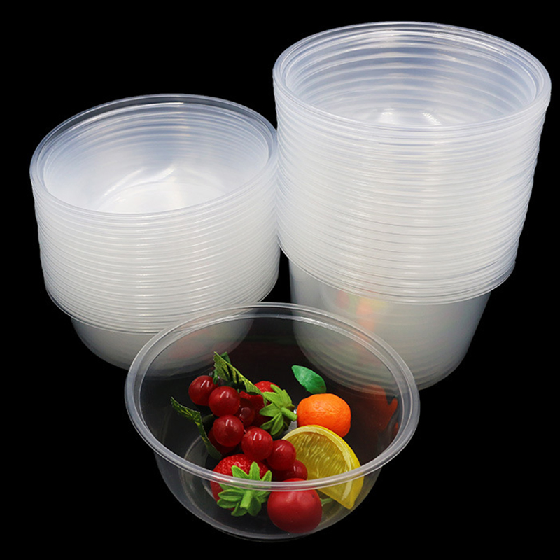 Disposable Tableware Disposable Food Container Plastic Bowl with Lid