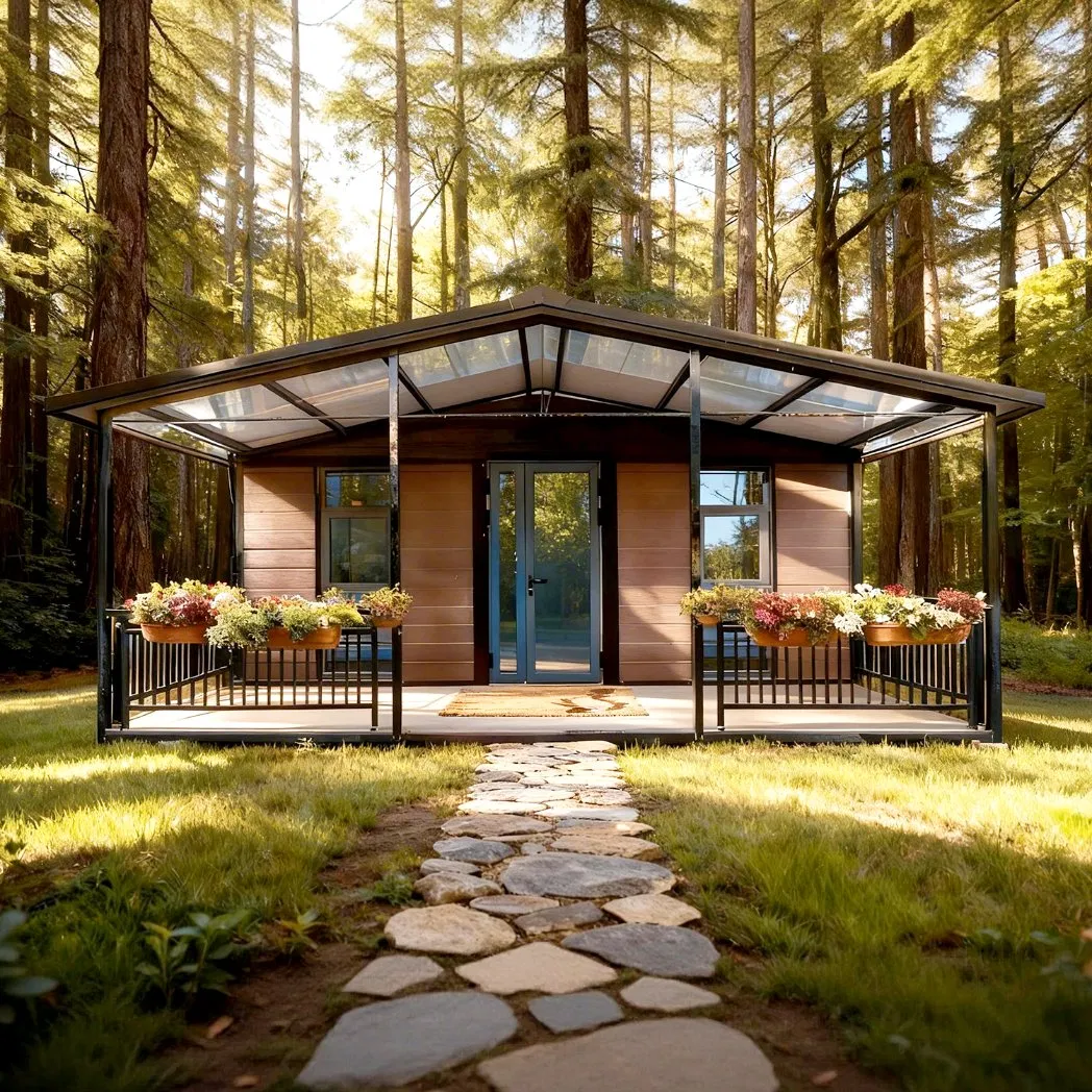 Prefabricated Container with Two Rooms and One Bathroom, Suitable for Living or Camping in an Australian Expandable Container House