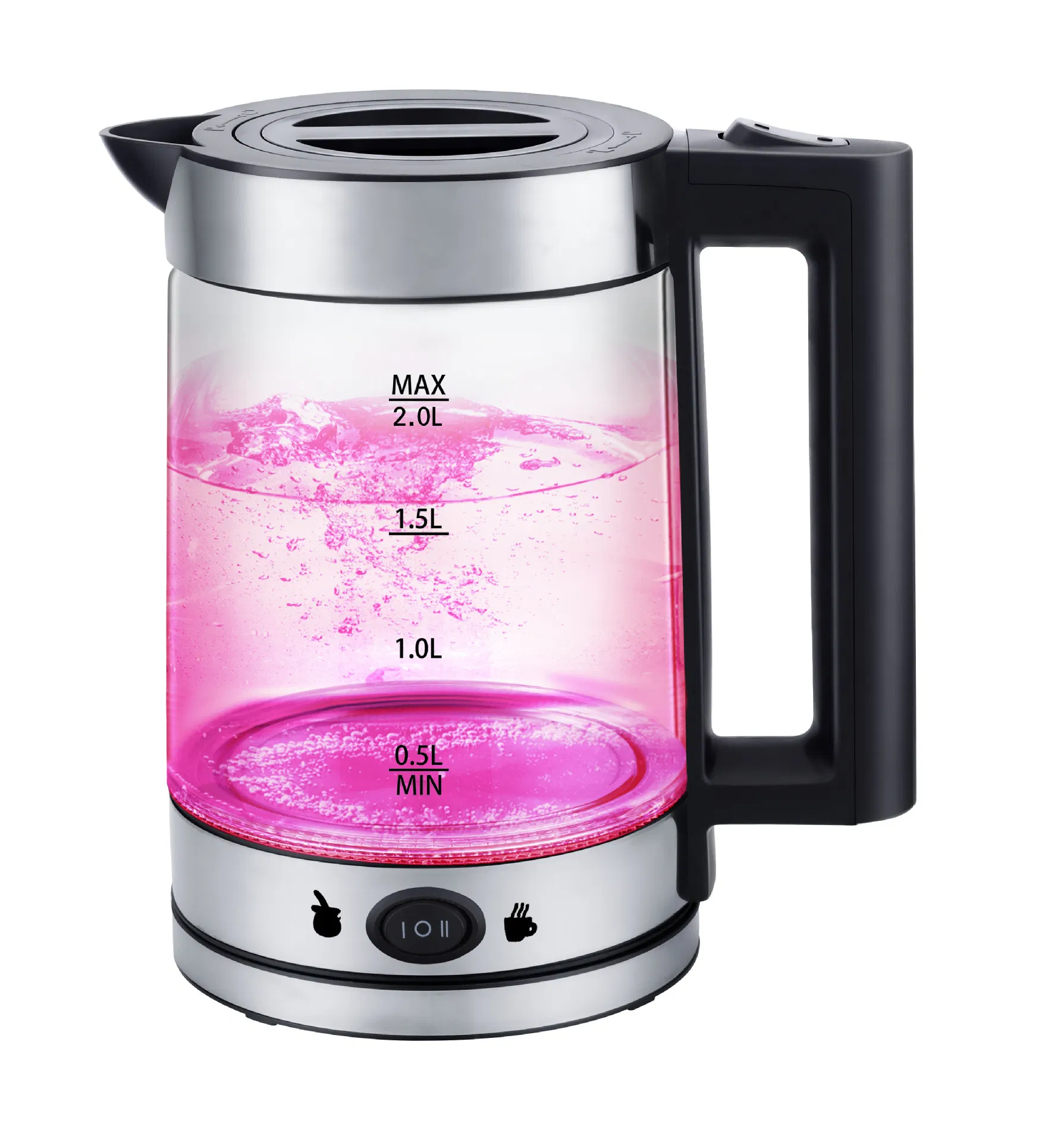 Hot Sale Wholesale Price Home Appliance Kitchenware Argentine Yerba Mate Stainless Steel Glass Oven Heater Electric Kettle