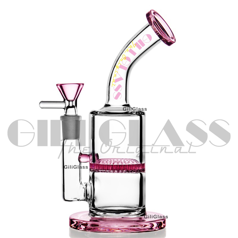 Giliglass 8 Inches 5mm Thick Glass Beaker Smoking Pipe