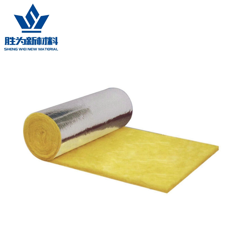 25-200mm Glasswool Blanket for Construction Foil-Encased Roof Insulation with High Thermal Conductivity and Chemical Resistance