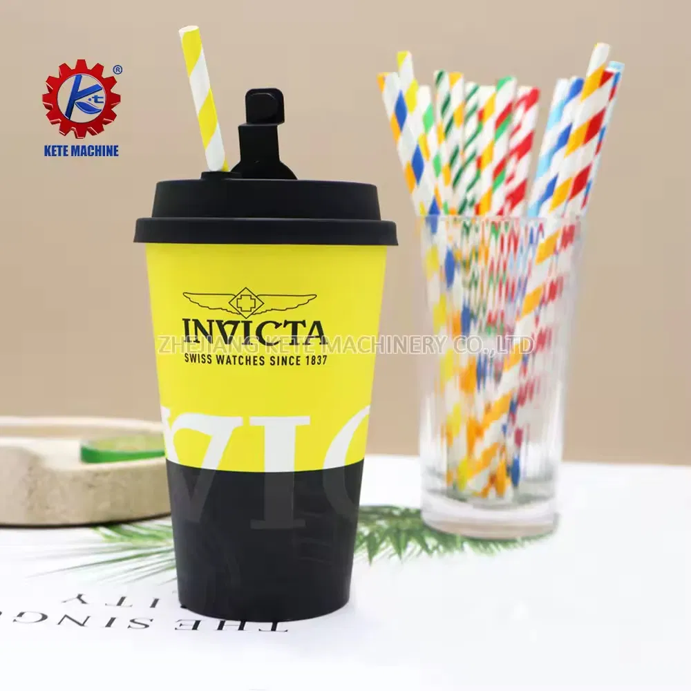 Paper Straw with Individually Wrapped Straws 8*197mm Straight Biodegradable Drinking Straw