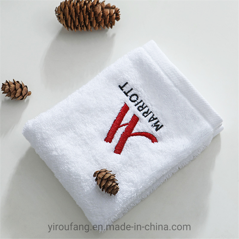 Adult Medium Bath Towels White 4 Star Hotel Cheap 100 Cotton Jacquard Square Towel Set Plain Cotton