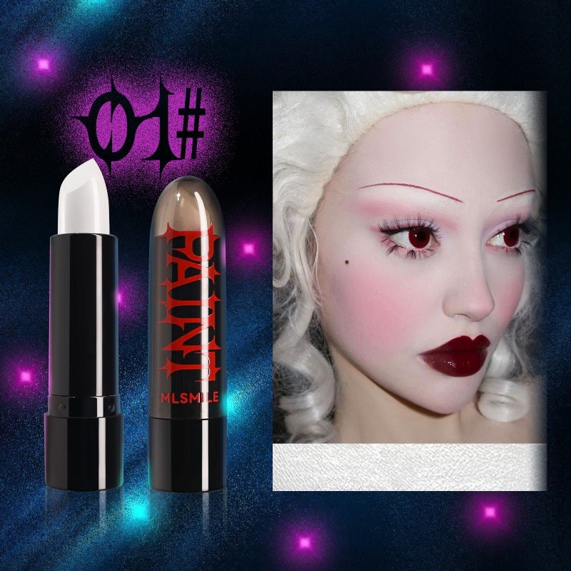 High Quality Halloween 8-Color Body Painting Long Lasting Matte Velvet Lipstick Easy to Color Facial Makeup Vampire Makeup Lipstick