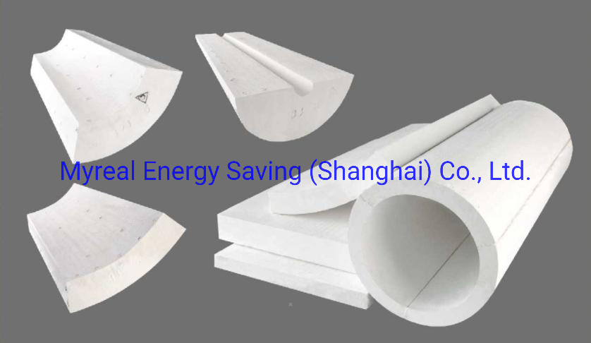 White Rigid Heatproof Calcium Silicate Pipe Insulation for Equipment
