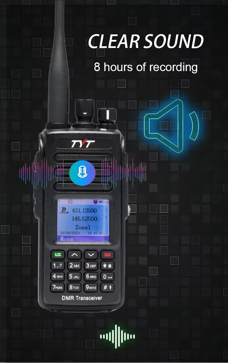 Tyt MD-UV390 5W Dmr Portable Radio with Keypad