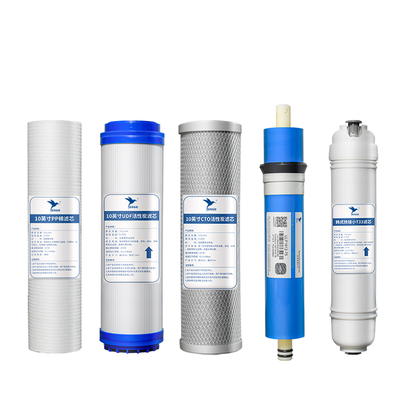 CTO Activated Carbon Cartridge Filter 10 Inch Water Filter Cartridge for Under Sink RO Water Filter System