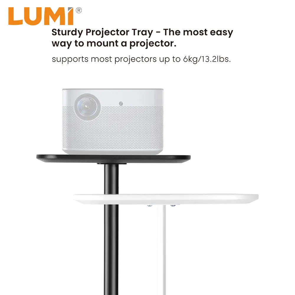 Universal Height Adjustable Freestanding Laptop Projector Tray Floor Stand