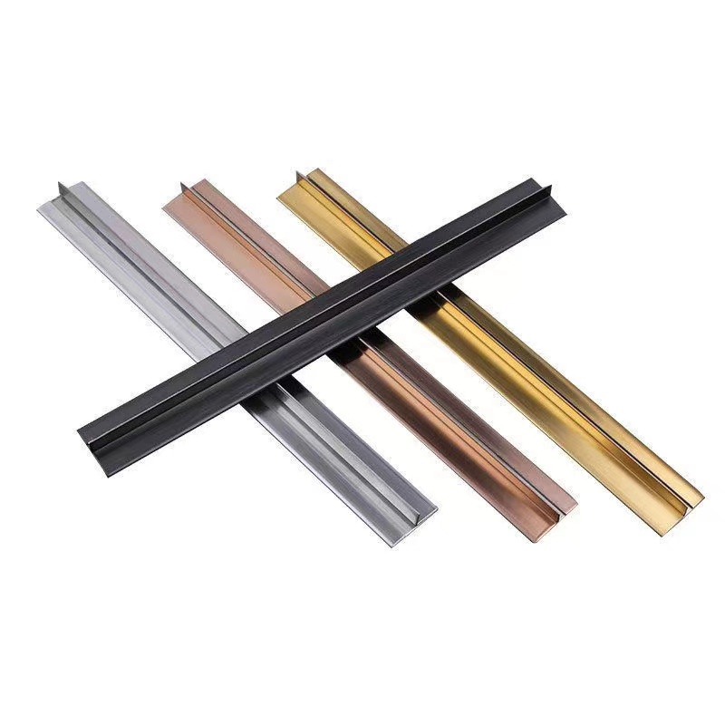 Premium Stainless Steel T-Type Trim for Hotel Lobbies and Living Rooms