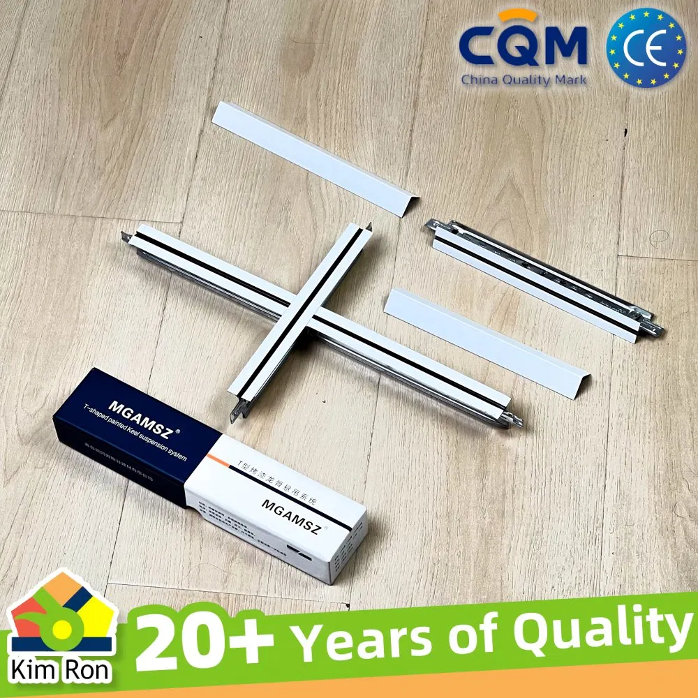 Chinese Good Pricce Customized Light Steel T Grid Keel Suspended Ceiling T-Shaped Grid System Galvanized Triangle Bar Aluminum T Grid Ceiling Grid Manufacturer