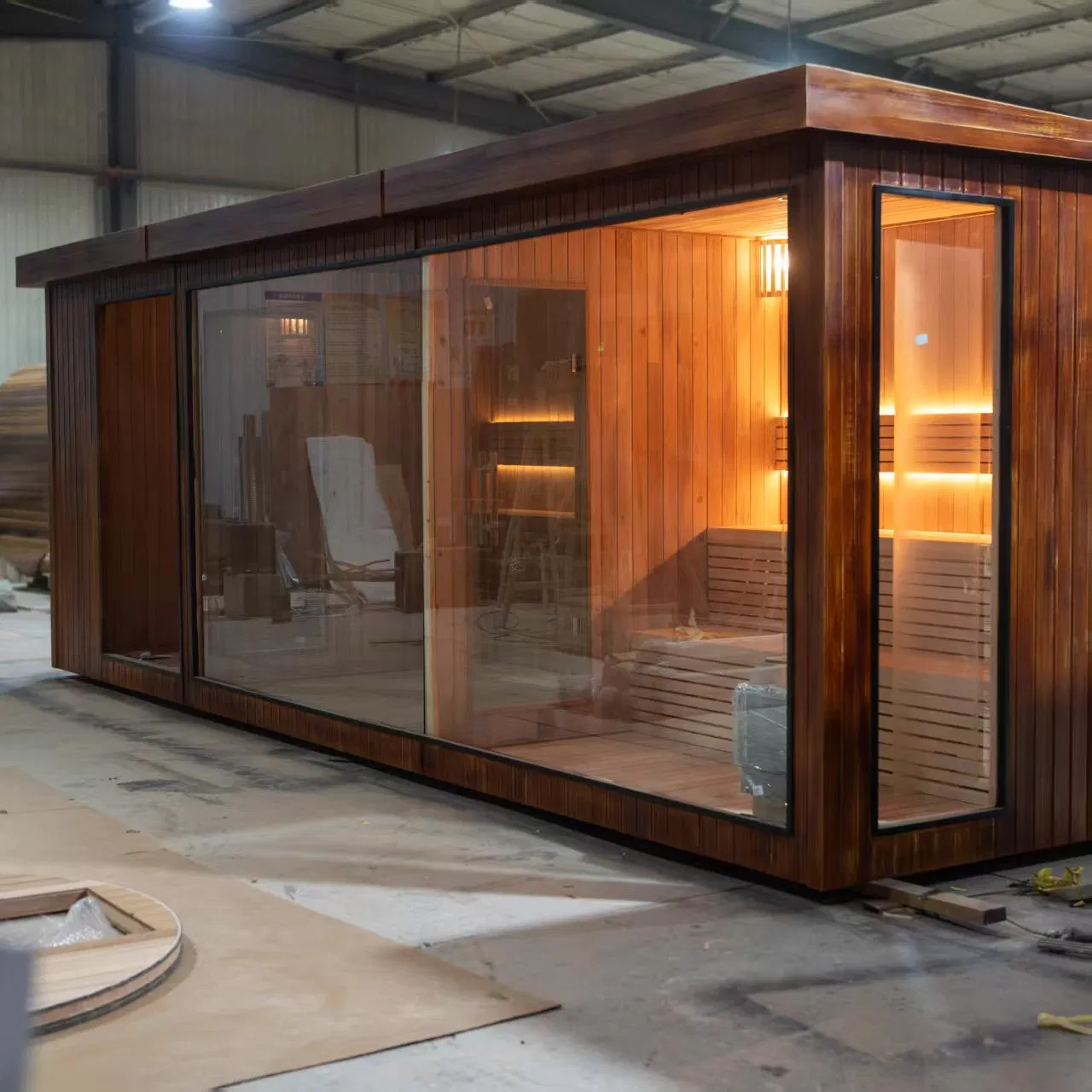 Инфракрасная сауна для улицы с панелью управления
