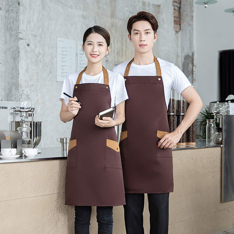 Csjd-U01-B08#Kitchen Waterproof Seiko Wool Halter Apron U01-B08