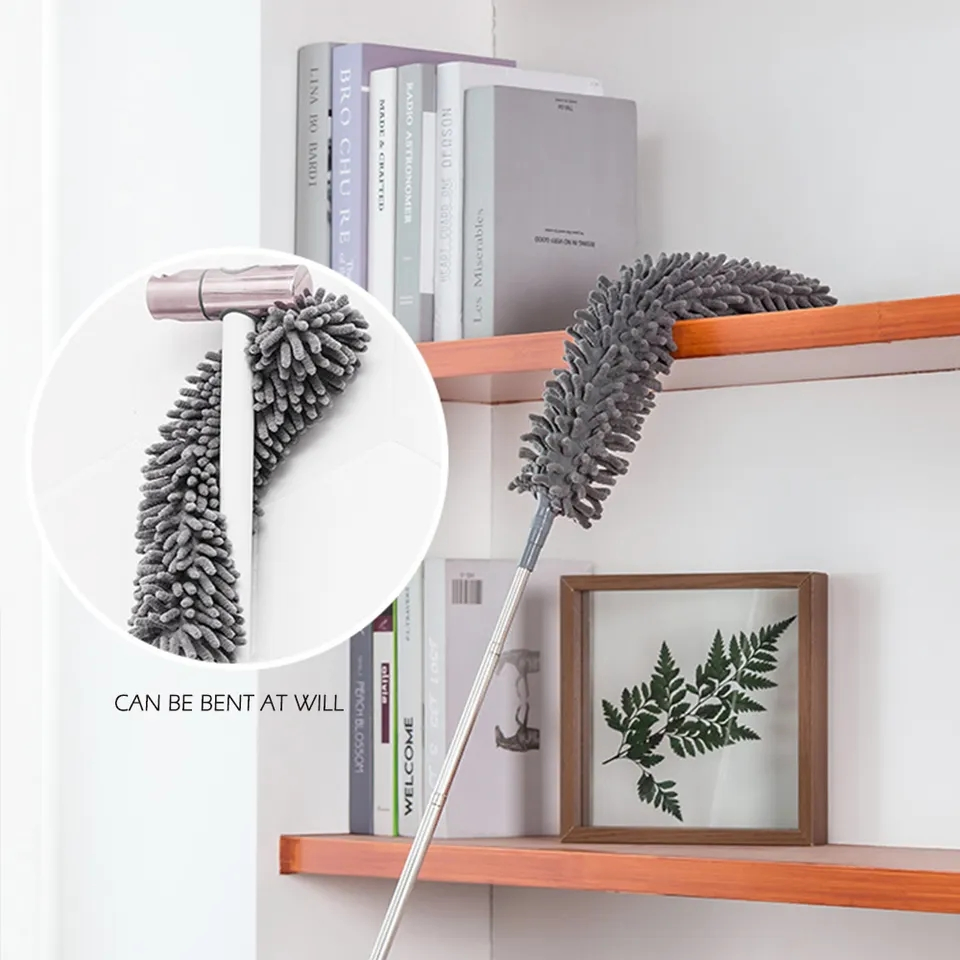 Telescopic Microfibre Cleaning Set for Household Dust Duster