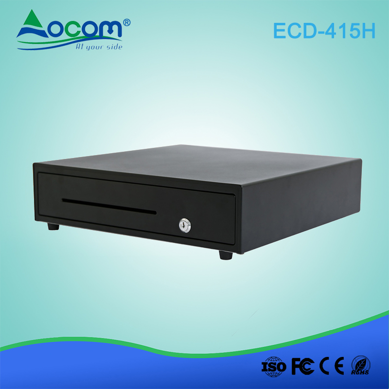 Cash Drawer 415mm 5 Bill Cash All in One POS Foldable Electric White Cash Drawers