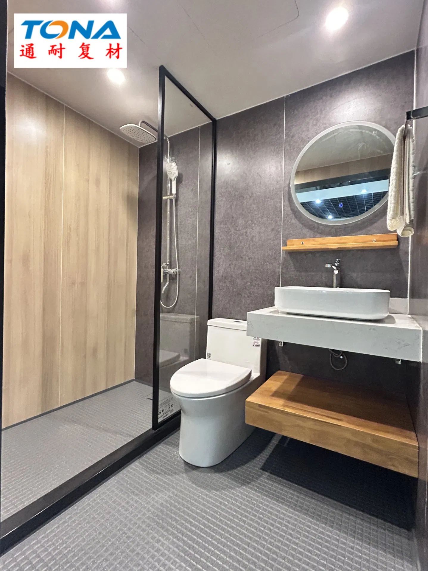 Accessories Prefabricated Furniture Leakproof Quick Assembly Renovation Project SMC Bathroom