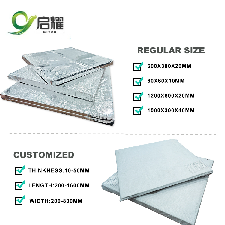 External Wall Refrigerated VIP Panels High Barrier Fiberglass Fumed Silica Vacuum Insulation Board