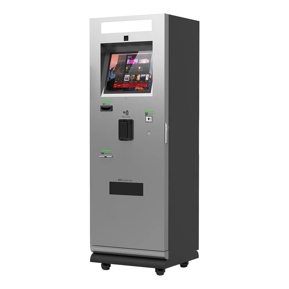 Outdoor Customized Free Standing Touch Screen Self-Service Cash Coin Payment Parking Kiosk