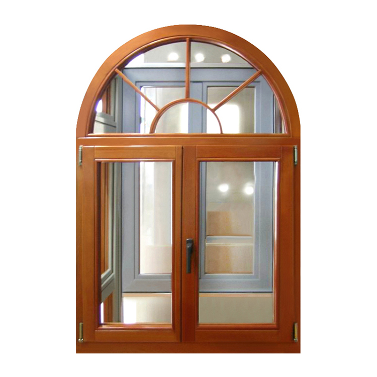  Round New Design Solid Series Door and Windows Arch Wooden Window Design