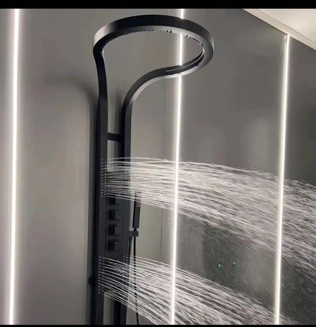 Popular Design Rainfall Waterfall Wall Mounted Rain Sprinkler Shower Set Panel