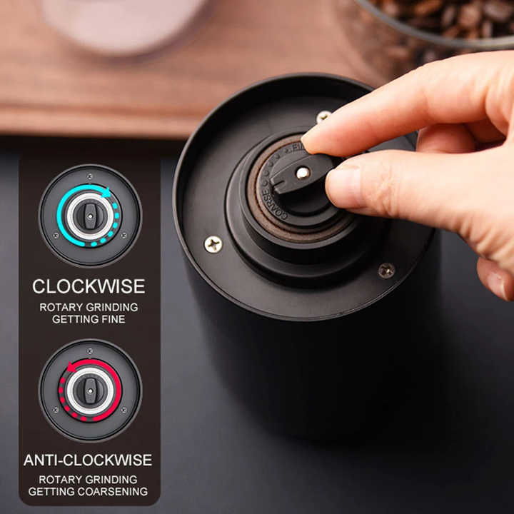 USB Rechargeable Wireless Coffee Grinder Adjustable Coarseness Electric Grinder