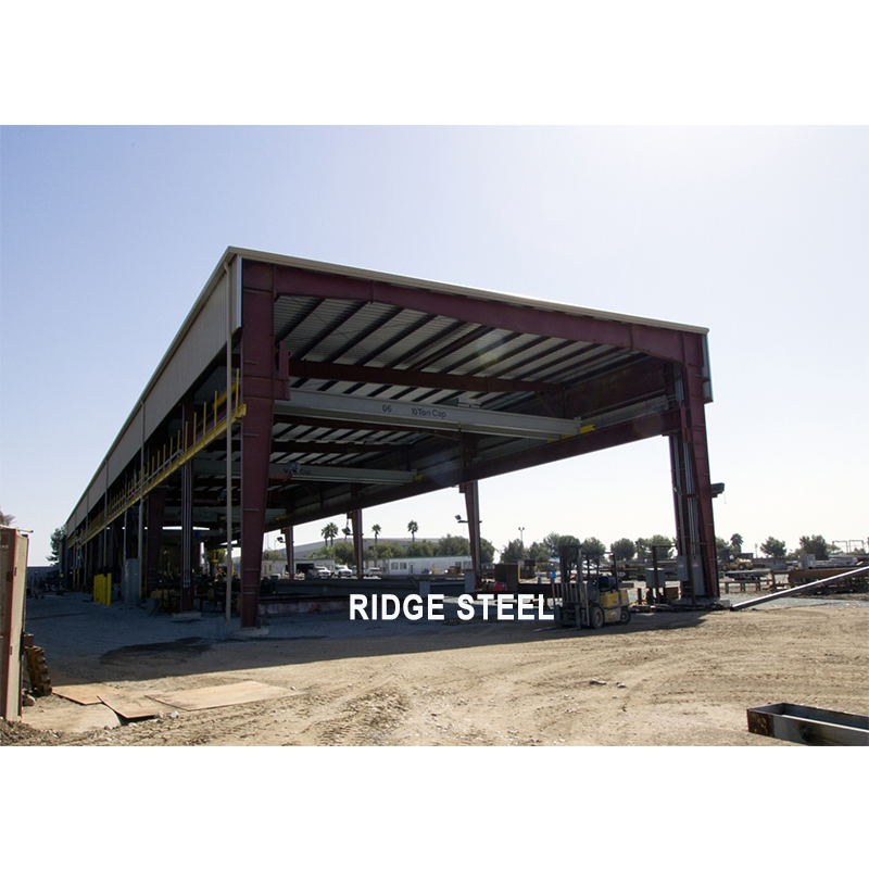 Chinese Double Slope Prefabricated Workshop Building Steel Metal Structure Shed