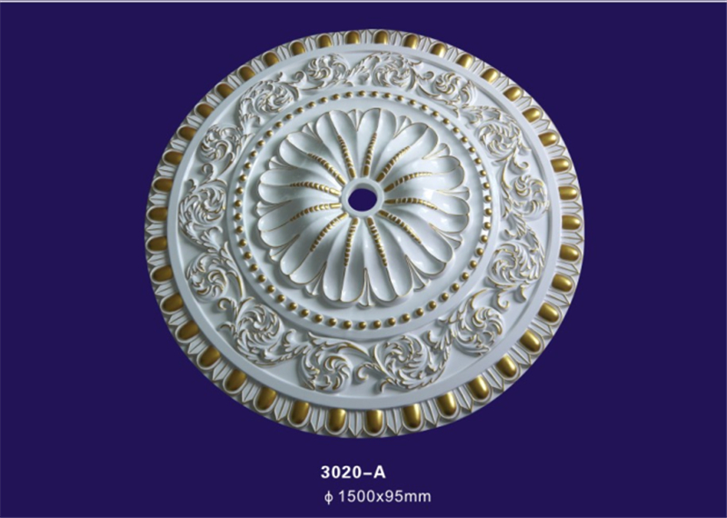 Large Size Polyurethane Ceiling Medallion / Light Medallion for House Decoration