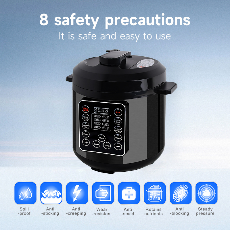 6L Electric Pressure Cooker Multifunction 6 Litre Aluminium Digital Pressure Cooker China Factory Wholesale Price